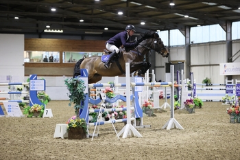 Mennell Watson triumphant in the Winter Grand Prix at Solihull Riding Club